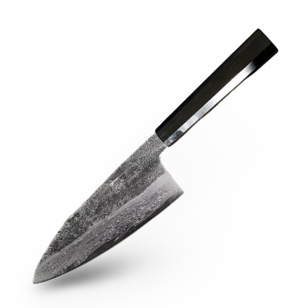 Deba-kniv med damaskusmønster