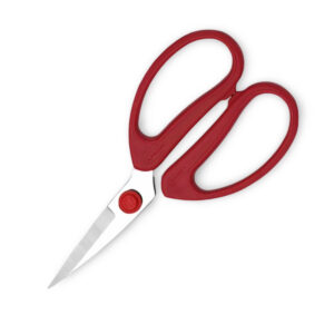 Rød PIN husholdningssaks i rustfrit stål –  til præcisionsklip