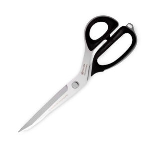 Sort PIN skræddersaks i stål til klipning af stof og syning